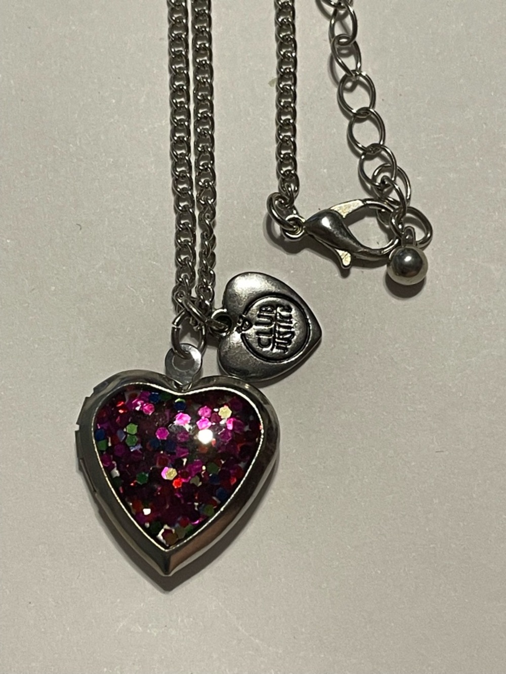 Costume Glitter Club Justice Locket Necklace #6144